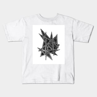 Triangle Scribbles Kids T-Shirt